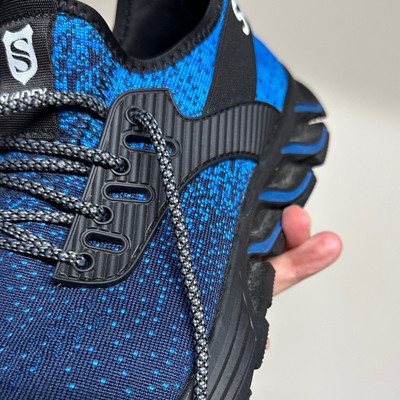 Men's Blue Saftey Toe Shoes Sz 41 Men’s 8.5 - Picture 11 of 13